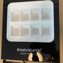 Đèn led pha vỏ thép đen NT-JSD/200W - Trắng / Vàng