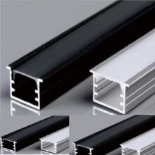 Nhôm đen XT-601 15x9 có viền (âm) - dày 0.5MM