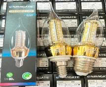 Bóng nhọn / Bóng nến - E14/E27 NT-BFLW-6W - Vàng