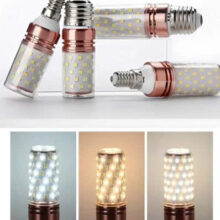 Đèn bắp E14/E27 NT-GTQYM/12W - Vàng